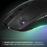 SteelSeries Rival 3 Gen 2 gaming muis Zwart, 8.500 dpi, RGB