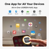 Ugreen NASync DH2300 Grijs, 1GbE, HDMI, USB