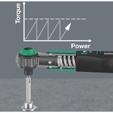 Wera Safe-Torque A 2 Set 1, 1/4" zeskant, 2-12 Nm, 23‑delig draaimomentsleutel Zwart/groen