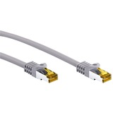 goobay Patchkabel S/FTP, RJ-45 met Cat.7 Grijs, 1 meter