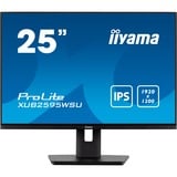 iiyama ProLite XUB2595WSU-B5 25" monitor Zwart, VGA, HDMI, DisplayPort, USB, Audio, Adaptive Sync