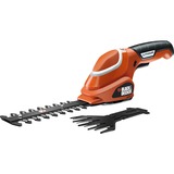 BLACK+DECKER 7V Li-ion Gras- en struikschaar GSL700 Oranje/zwart
