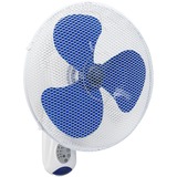Bestron AWF40REM Muurventilator met afstandsbediening en digitale timer Wit/blauw