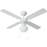 Bestron DHB42W Plafondventilator met verlichting Wit/ahorn, Ø 102 cm | met zomer-/winterfunctie