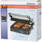 Bomann KG 2242 CB Contactgrill Roestvrij staal/zwart