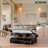 Bomann KG 2242 CB Contactgrill Roestvrij staal/zwart
