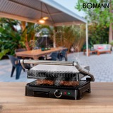 Bomann KG 2242 CB Contactgrill Roestvrij staal/zwart