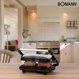 Bomann MG 2251 CB Multigrill contactgrill Roestvrij staal/zwart