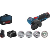 Bosch Accu Haakse slijper GWS 12V-76 Professional blauw/zwart, Accu niet inbegrepen