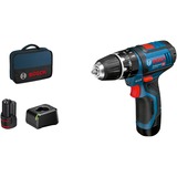 Bosch Accu Klopboorschroevendraaier GSB 12V-15 Professional Blauw/zwart, Accu inbegrepen