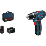 Bosch Accu schroefboormachine GSR 12V-15 Professional schroeftol Blauw/zwart, Accu inbegrepen