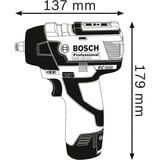 Bosch Accu-slagmoersleutel GDS 12V-115 Professional solo, 12Volt Blauw/zwart, Accu en oplader niet inbegrepen, in L-BOXX