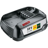 Bosch Accupack PBA 18V 2,5Ah W-B oplaadbare batterij Zwart