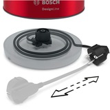Bosch DesignLine Waterkoker TWK4P434 Rood/grijs, 1,7 l