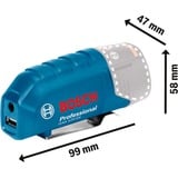 Bosch GAA 12V-21 USB-Laderadapter oplader Blauw