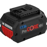 Bosch ProCORE18V 8.0Ah Li-Ion accu oplaadbare batterij Zwart/rood