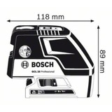 Bosch Puntlaser GCL 25 Professional kruislijnlaser Blauw/zwart
