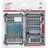 Bosch Slagvaste schroefbitset met multifunctionele boren, 1/4", 35-delig boor- en bitset 