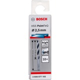 Bosch Spiraalboor HSS PointTeQ 338 2,5x30x57 mm boren 10 stuks