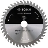 Bosch Standard for Wood cirkelzaagblad voor accuzagen 140 x 1,5 / 1 x 20 T42