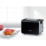 Bosch Toaster TAT 8613 broodrooster Roestvrij staal/zwart, Retail