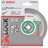 Bosch X-LOCK Best voor Keramiek Extra Clean Turbo diamantdoorslijpschijf 125mm 