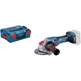 Bosch X-LOCK Haakse accuslijpmachine BITURBO GWX 18V-15 C Professional solo haakse slijper Blauw/zwart, Accu en oplader niet inbegrepen, in L-BOXX