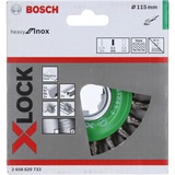 Bosch X-LOCK Heavy for Inox schijfborstel getordeerd 115mm roestvrij staal 