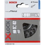 Bosch X-LOCK Heavy for Metal komborstel getordeerd 75mm staal 