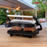 Clatronic MG 3519 Multigrill contactgrill Roestvrij staal/zwart