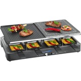 Clatronic RG 3518 2-in-1 Raclette grill gourmetstel Zwart/roestvrij staal