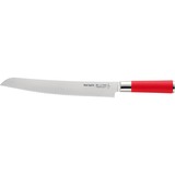 DICK Red Spirit Broodmes gekartelde rand Rood/zilver, 26 cm