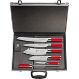 DICK Red Spirit Magneetkoffer mes Zwart/rood, 6-delig
