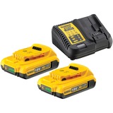 DeWALT Accu Starterset DCB115D2 18V 2Ah Zwart/geel