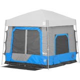 E-Z Up Camping Cube Angled, Splash tent Lichtblauw/grijs