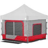 E-Z Up Camping Cube Straight, Punch tent Rood/grijs