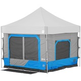 E-Z Up Camping Cube Straight, Splash tent Lichtblauw/grijs, zonder dak en vouwframe