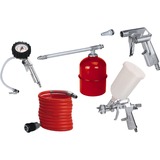 Einhell Luchtdrukset Profi, 5 delig spuitpistool Zilver/rood