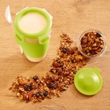 Emsa Emsa Clip & Go Yoghurt Mug beker Groen/transparant, 450 ml