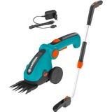 GARDENA Accu Grasschaar ComfortCut met steel op wielen Turquoise/zwart, 9858-20, Accu inbegrepen