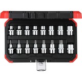 GEDORE Dopsleutelset 1/2 TX E10  16tlg Rood/zwart