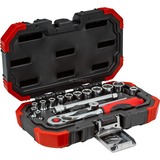 GEDORE Gedo Rd Stecksch.Satz 1/4 SW4-13mm 16tlg dopsleutel Rood
