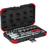 GEDORE Gedo Rd Stecksch.Satz 3/8 SW6-24mm 26tlg dopsleutel Rood/zwart