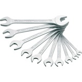 Hazet 10-delige dubbelesteeksleutelset 450N/10 moersleutel Zeskant 6 x 7 mm tot 27 x 32 mm