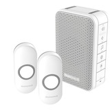 Honeywell DC313NFB Draadloze, draagbare deurbel Wit