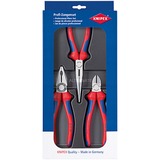 KNIPEX Montage-set 00 20 11 tangenset blauw, 3-Delig