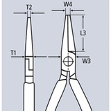 KNIPEX Montagetang 2871280 grijptang Rood/zwart