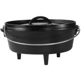 Lodge Camp Dutch Oven L10CO3, vlak kookpan Zwart, met pootjes