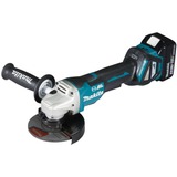 Makita Accu Haakse slijper DGA517RTJ 18V Blauw/zwart, MAKPAC Gr.3, 2 Li-ion accu's (5,0 Ah) inbegrepen