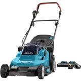 Makita DLM432PT2  2x18 V Grasmaaier Blauw/zwart, Incl. 2 accu's en duo snellader